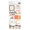 American Crafts Farmstead Harvest Thickers Stickers 46/Pkg-Phrase - Gold Foil Puffy